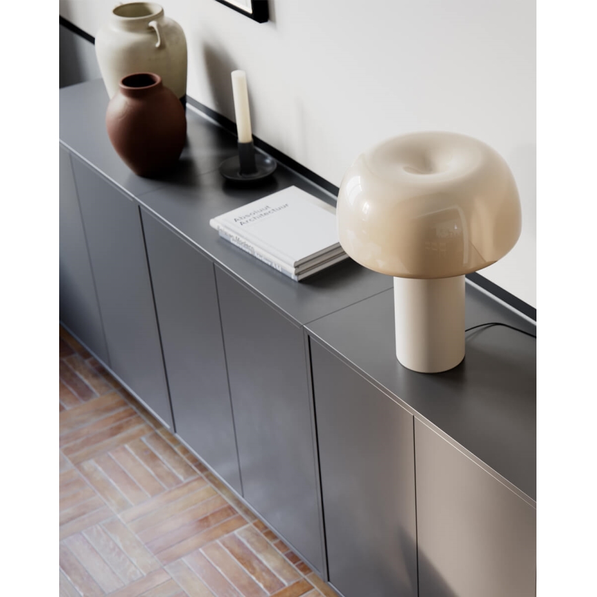 ByRydens - Pöytävalaisin LEAN ON ME 1xE27/8W/230V kermanvärinen