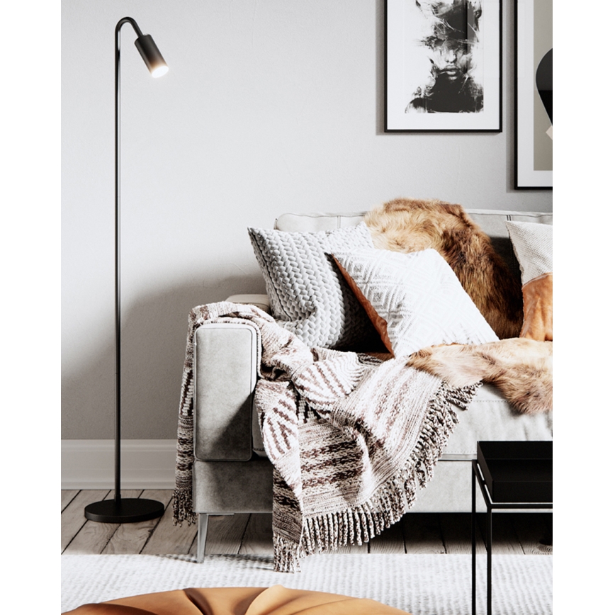 ByRydens - Lattiavalaisin CURVE 1xGU10/7W/230V musta