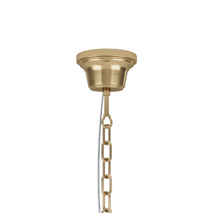 ByRydens - Kattokruunu ketjussa HERMINE 1xE27/5W/230V messinki halkaisija 34 cm