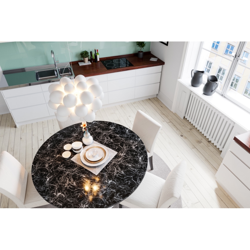 ByRydens - Kattokruunu johdossa GROSS 8xG9/4W/230V valkoinen halkaisija 50 cm