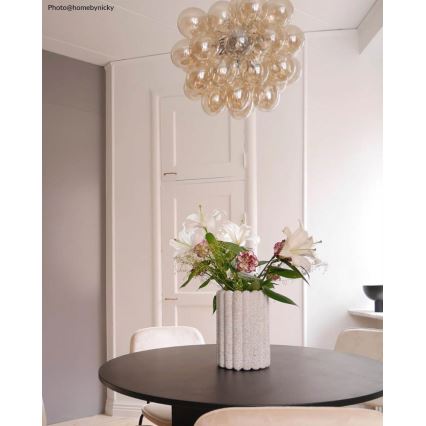 ByRydens - Kattokruunu johdossa GROSS 8xG9/4W/230V savuinen/ruskea halkaisija 50 cm