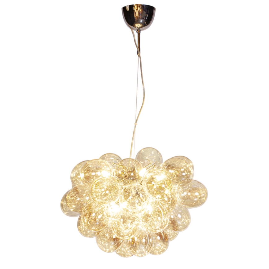 ByRydens - Kattokruunu johdossa GROSS 8xG9/4W/230V savuinen/ruskea halkaisija 50 cm