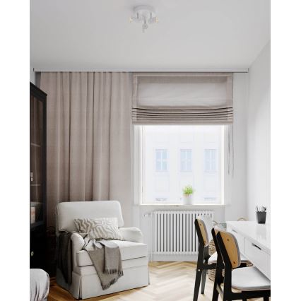 ByRydens - Kohdevalo CORRECT 3xGU10/7W/230V valkoinen halkaisija 20 cm