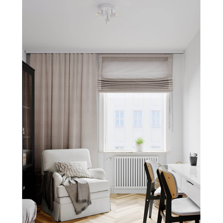 ByRydens - Kohdevalo CORRECT 3xGU10/7W/230V valkoinen halkaisija 20 cm