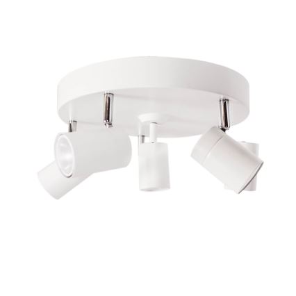 ByRydens - CORRECT-spottivalaisin 5xGU10/7W/230V valkoinen Ø30 cm