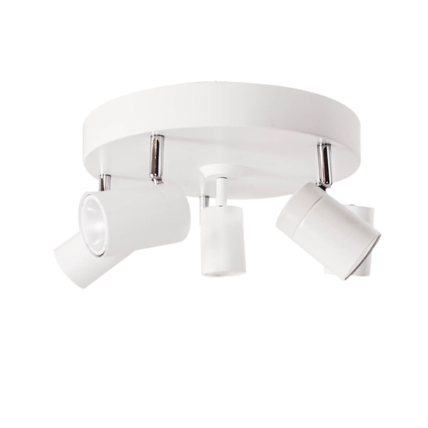 ByRydens - CORRECT-spottivalaisin 5xGU10/7W/230V valkoinen Ø30 cm