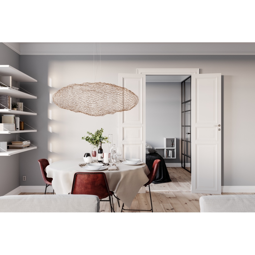 ByRydens - LED-kattokruunu johdossa HAYDEN LED/20W/230V kulta