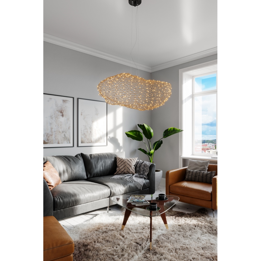 ByRydens - LED-kattokruunu johdossa HAYDEN LED/20W/230V kulta