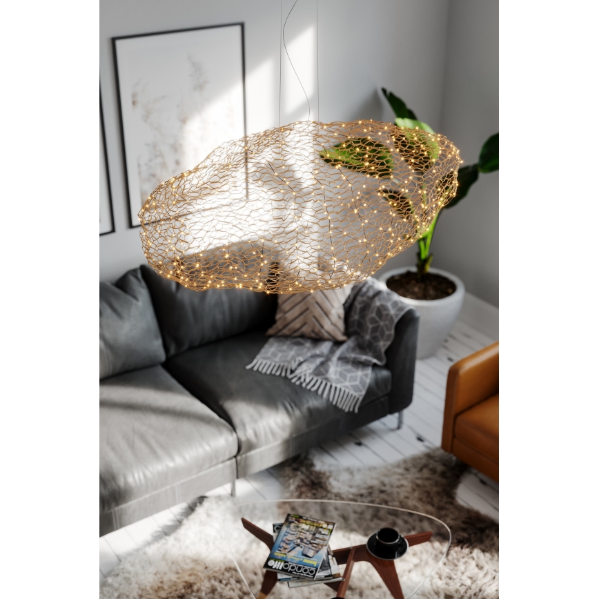 ByRydens - LED-kattokruunu johdossa HAYDEN LED/20W/230V kulta