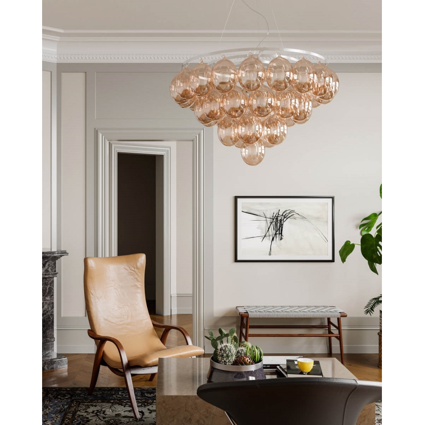 ByRydens - Vaijerikiinnitteinen riippuvalaisin GROSS GIANT 8xE27/8W/230V