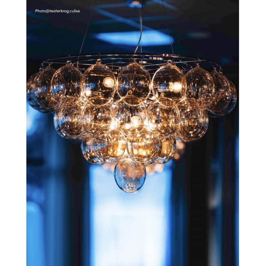 ByRydens - Vaijerikiinnitteinen riippuvalaisin GROSS GIANT 8xE27/8W/230V