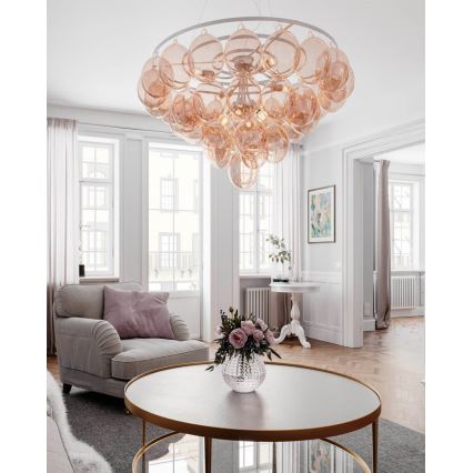 ByRydens - Vaijerikiinnitteinen riippuvalaisin GROSS GIANT 8xE27/8W/230V