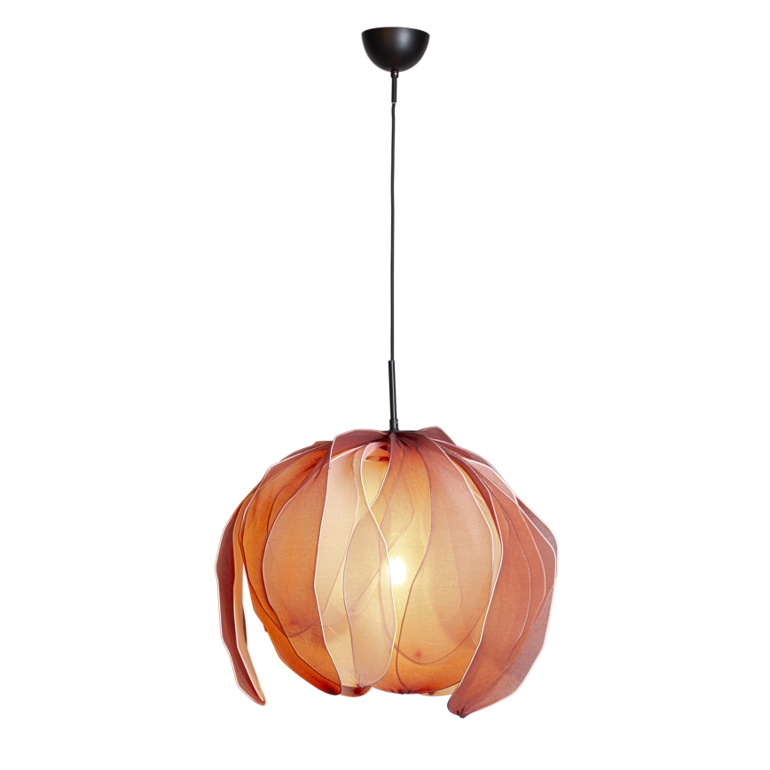 ByRydens - Kattokruunu johdossa LOU LOU 1xE27/5W/230V vaaleanpunainen halkaisija 80 cm