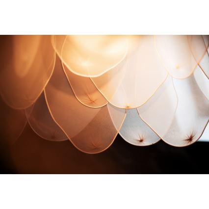 ByRydens - Kattokruunu johdossa LOU LOU 1xE27/5W/230V beige halkaisija 80 cm