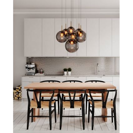 ByRydens - Riippuvalaisin johdolla LAURA 7xE27/8W/230V