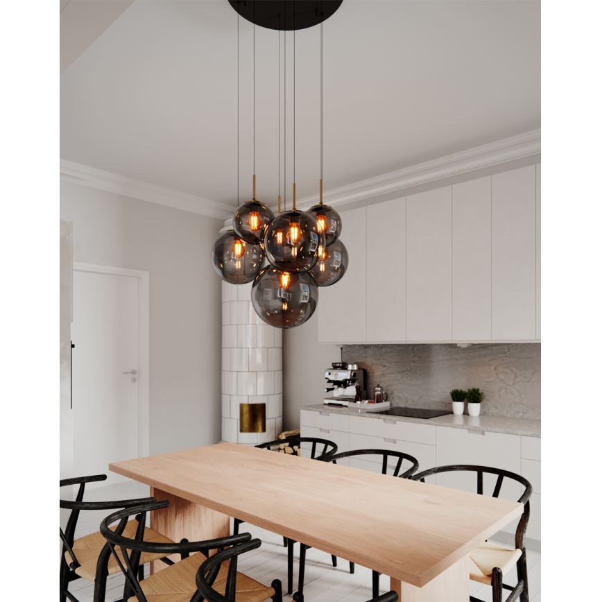 ByRydens - Riippuvalaisin johdolla LAURA 7xE27/8W/230V