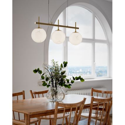 ByRydens - Vaijerilla varustettu BELLAGIO-riippuvalaisin 3xE27/8W/230V