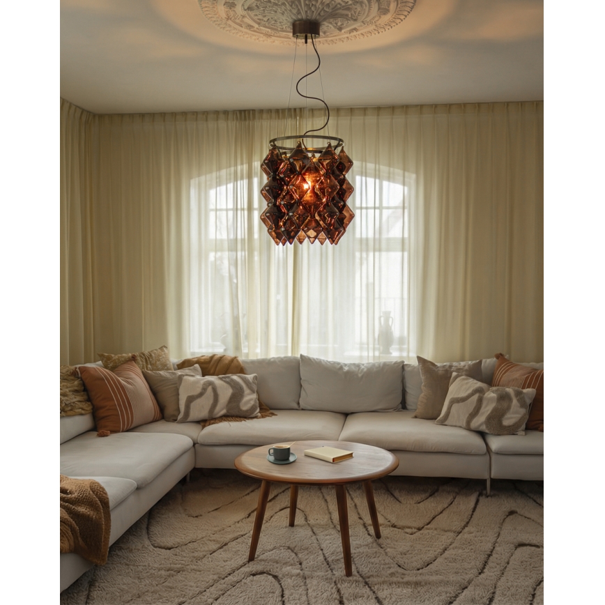 ByRydens - GEMMA-riippuvalaisin vaijerilla 1xE27/5W/230V