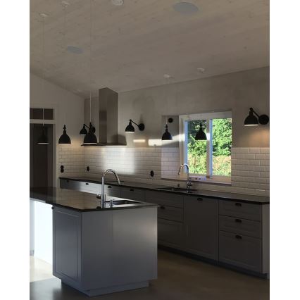 ByRydens - Seinävalaisin BASAARI MINI 1xE27/5W/230V musta