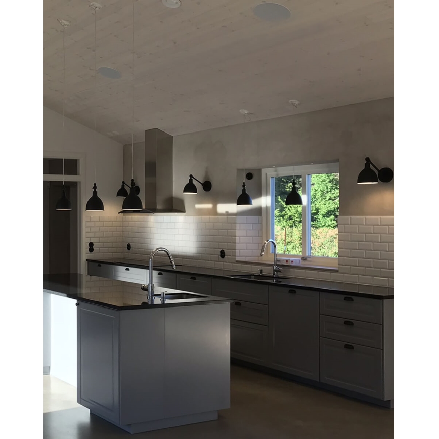 ByRydens - Seinävalaisin BASAARI MINI 1xE27/5W/230V musta