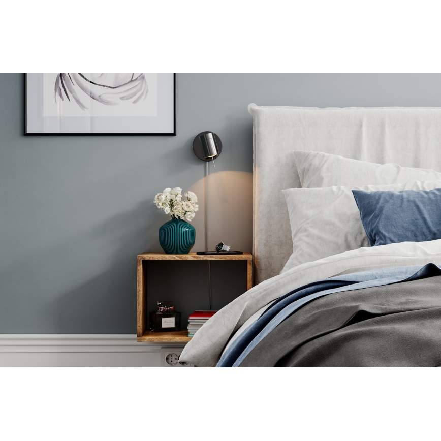 ByRydens - Himmennettävä seinävalaisin CORRECT 1xGU10/7W/230V musta