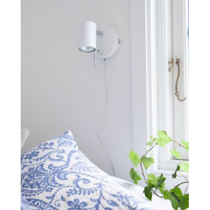ByRydens - Himmennettävä seinävalaisin CORRECT 1xGU10/7W/230V valkoinen