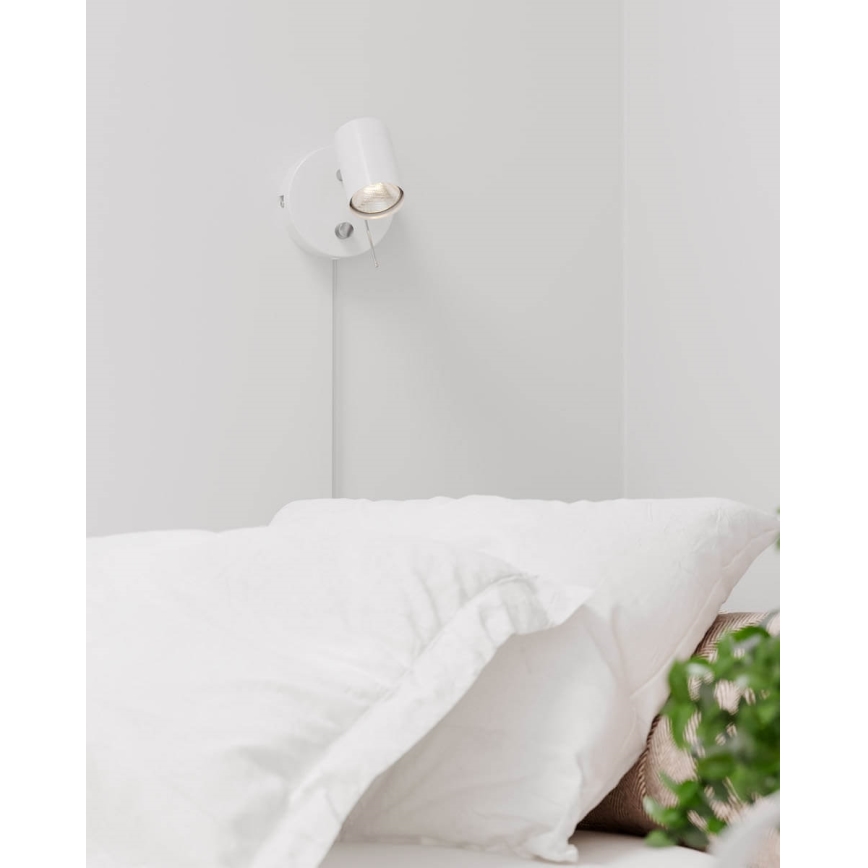 ByRydens - Himmennettävä seinävalaisin CORRECT 1xGU10/7W/230V valkoinen