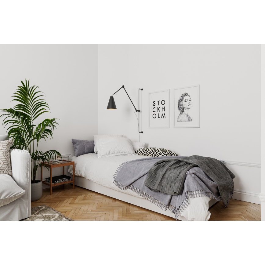 ByRydens - Seinävalaisin YUKON 1xE27/5W/230V musta