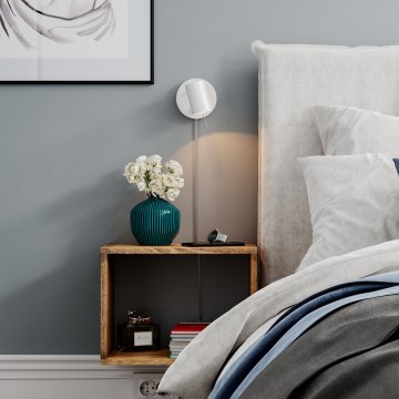 ByRydens - Himmennettävä seinävalaisin CORRECT 1xGU10/7W/230V valkoinen