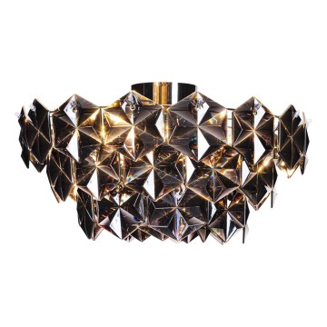 ByRydens - Kattovalo MONARQUE 3xE27/5W/230V musta halkaisija 51 cm