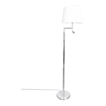 ByRydens - LED-lattiavalaisin ORLANDO 1xE27/5W/230V + LED/3W valkoinen/kiiltävä kromi, halkaisija 36 cm