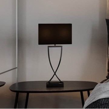 ByRydens - OMEGA pöytälamppu 1xE27/5W/230V, musta