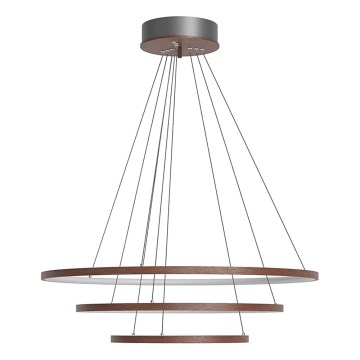 ByRydens - TRIONE LED-riippuvalaisin vaijerilla LED/45W/230V ruskea halkaisija 80 cm
