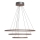 ByRydens - TRIONE LED-riippuvalaisin vaijerilla LED/45W/230V ruskea halkaisija 80 cm