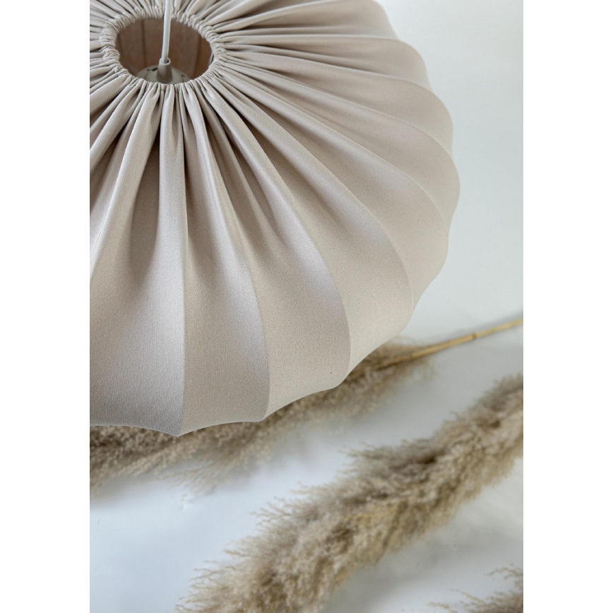 CAFEE-riippuvalaisin johdolla 1xE27/40W/230V, halkaisija 66 cm, beige