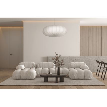 CAFEE-riippuvalaisin johdolla 1xE27/40W/230V, halkaisija 66 cm, valkoinen