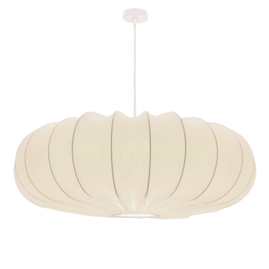 CAFEE-riippuvalaisin johdolla 1xE27/40W/230V, halkaisija 66 cm, valkoinen