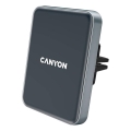 Canyon - Auton magneettinen puhelinteline, jossa Qi 5V langaton lataus, musta, kulmikas