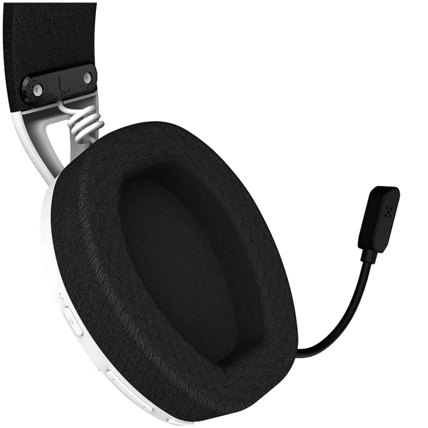 Canyon - Langattomat kuulokkeet mikrofonilla 400 mAh valkoinen