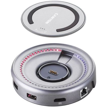 Canyon - Moniporttinen keskitin laturilla ja USB-liitännällä
