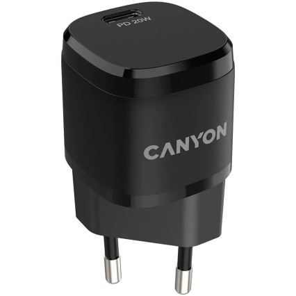 Canyon - Pikalatausadapteri Power Delivery 20W musta