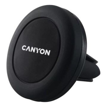 Canyon - Pyöreä musta magneettinen puhelinteline autoon