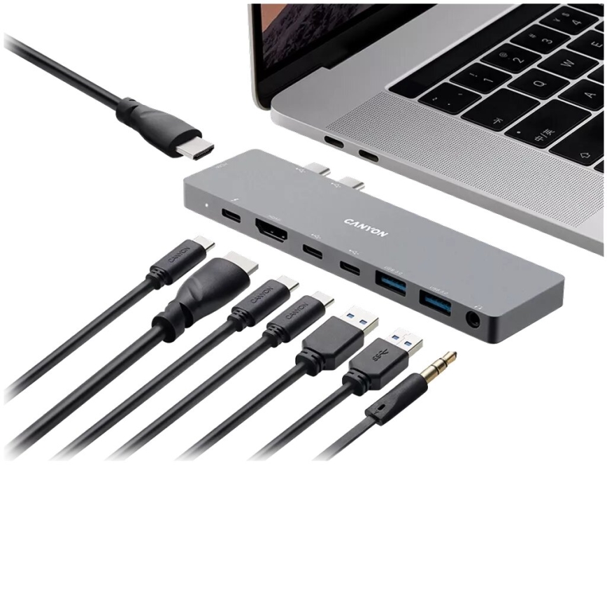 Canyon - Telakointiasema Power Delivery MacBookille 8in1
