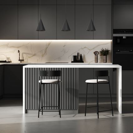 CAPITAL-riippuvalaisin langalla 1xGX53/15W/230V, halkaisija 17 cm, musta
