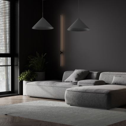 CAPITAL-riippuvalaisin vaijerilla 1xGX53/15W/230V halkaisija 46 cm musta