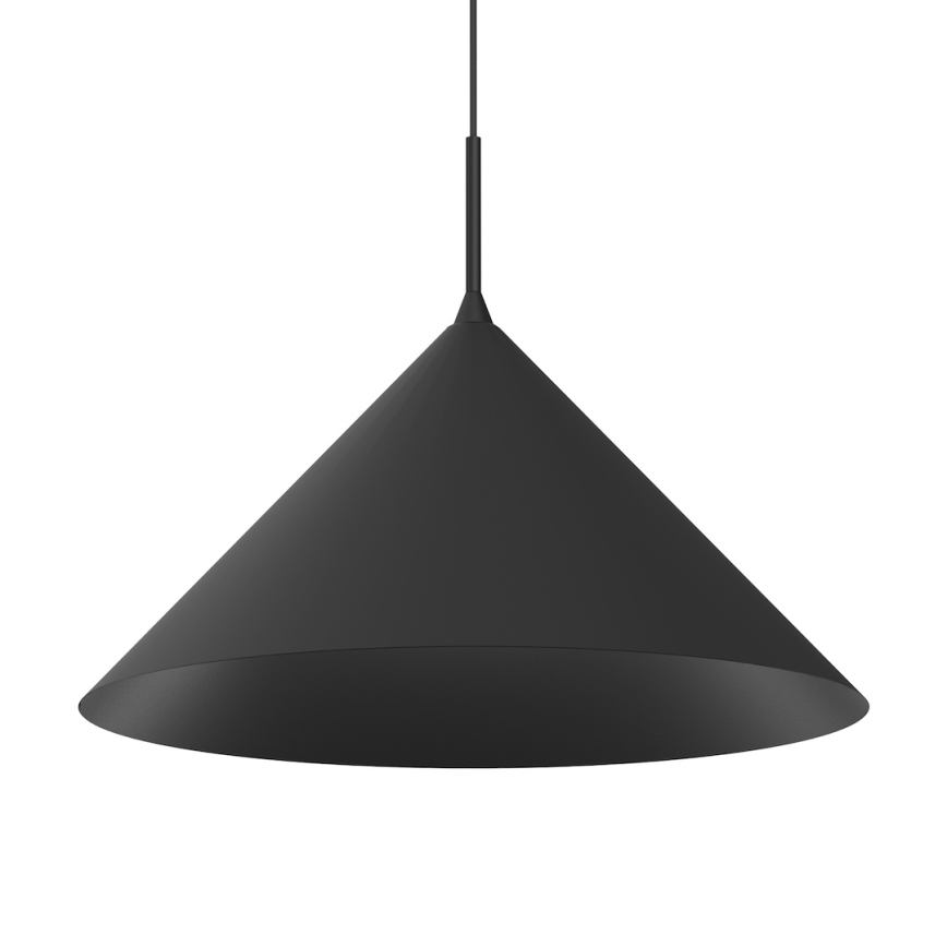 CAPITAL-riippuvalaisin vaijerilla 1xGX53/15W/230V halkaisija 46 cm musta