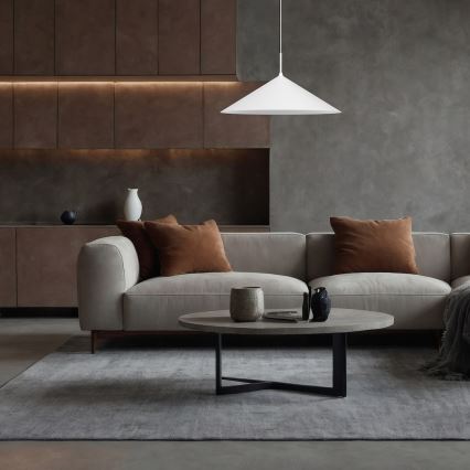 CAPITAL-riippuvalaisin vaijerilla 1xGX53/15W/230V, halkaisija 60 cm, valkoinen