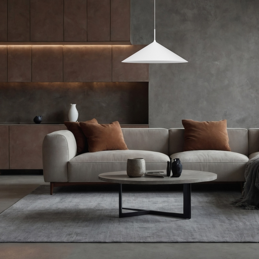 CAPITAL-riippuvalaisin vaijerilla 1xGX53/15W/230V, halkaisija 60 cm, valkoinen