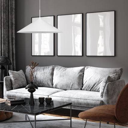 CAPITAL-riippuvalaisin vaijerilla 1xGX53/15W/230V, halkaisija 60 cm, valkoinen