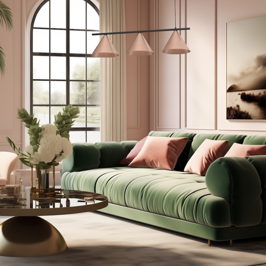 CAPITAL-riippuvalaisin vaijerilla, 3xGX53/15W/230V, ruusukultainen